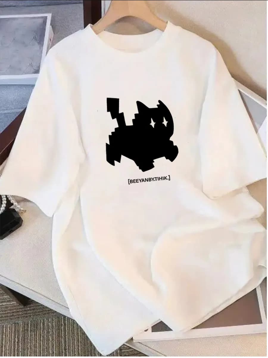 Футболки оверсайз У2К с принтом