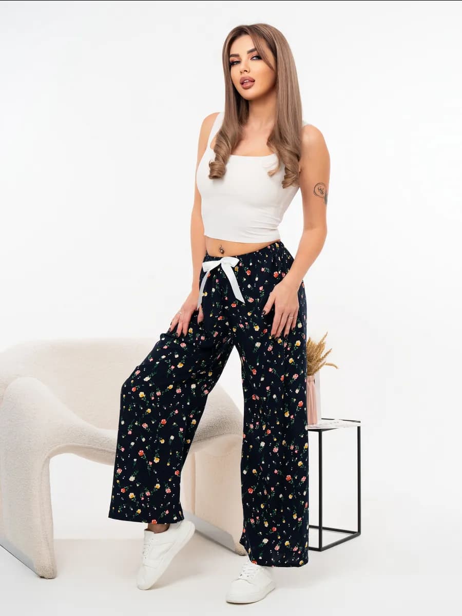 Брюки домашние из штапеля