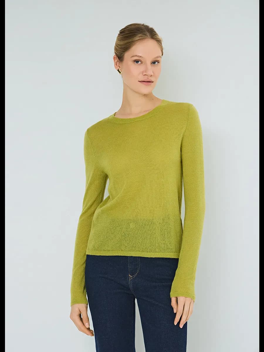 Полупрозрачный джемпер из шерсти альпака