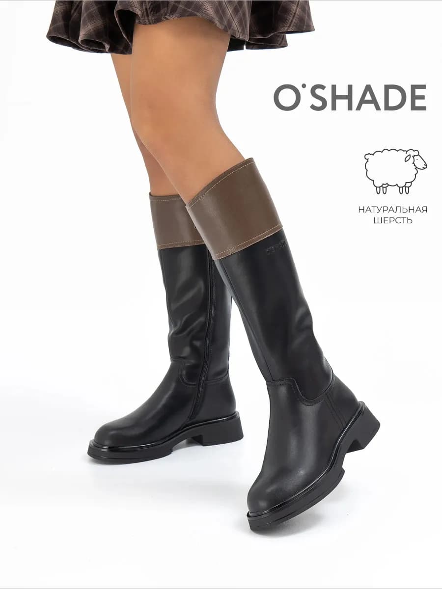 O'SHADE Зимние сапоги женские натуральная кожа