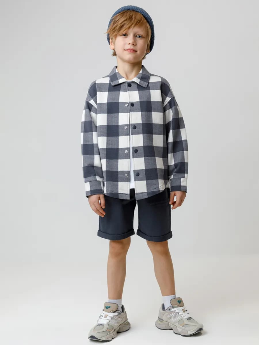 Шорты с накладными карманами для мальчика - фото 1