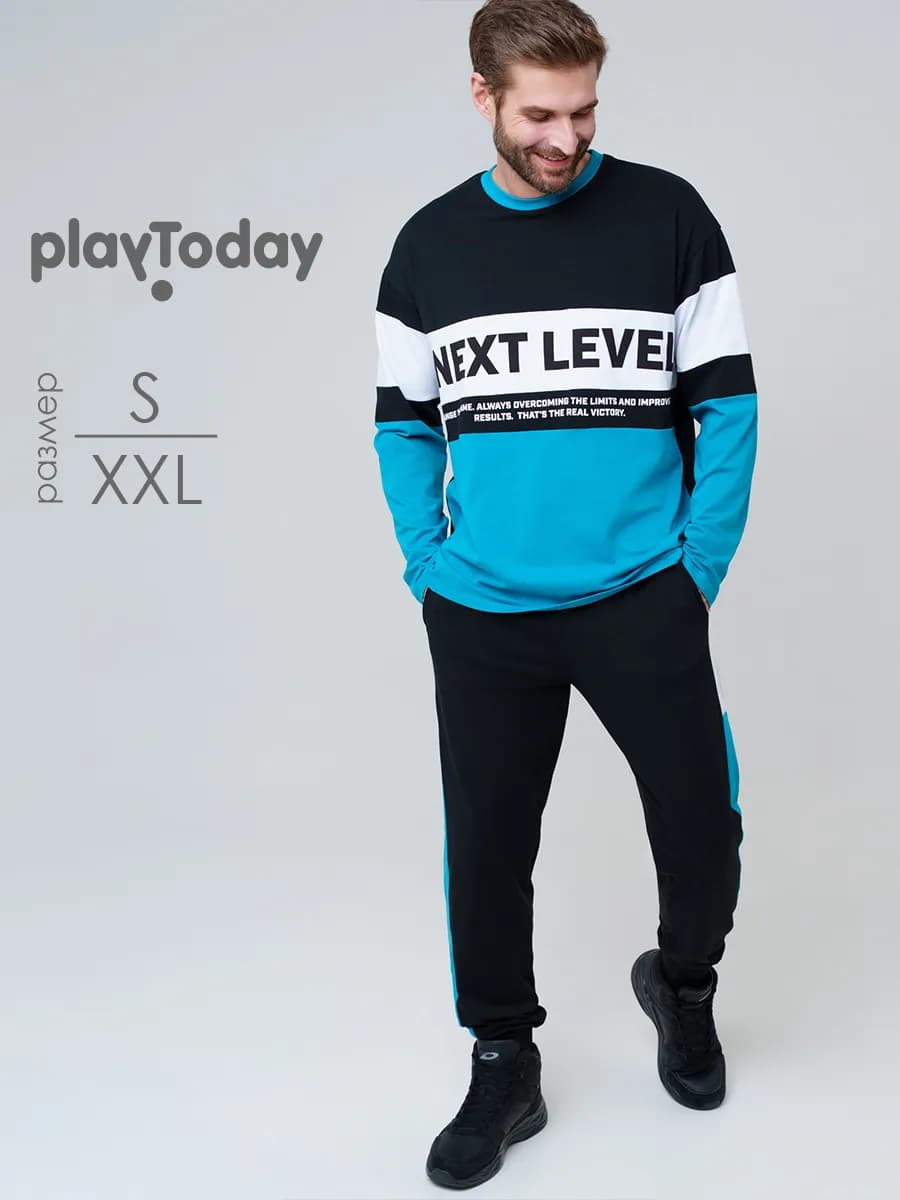 Костюм лонгслив, брюки - фото 1