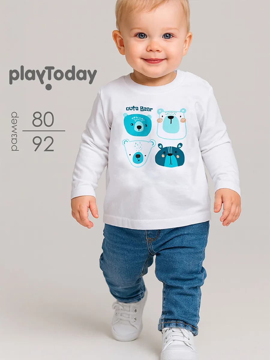 Лонгслив трикотажный - фото 1