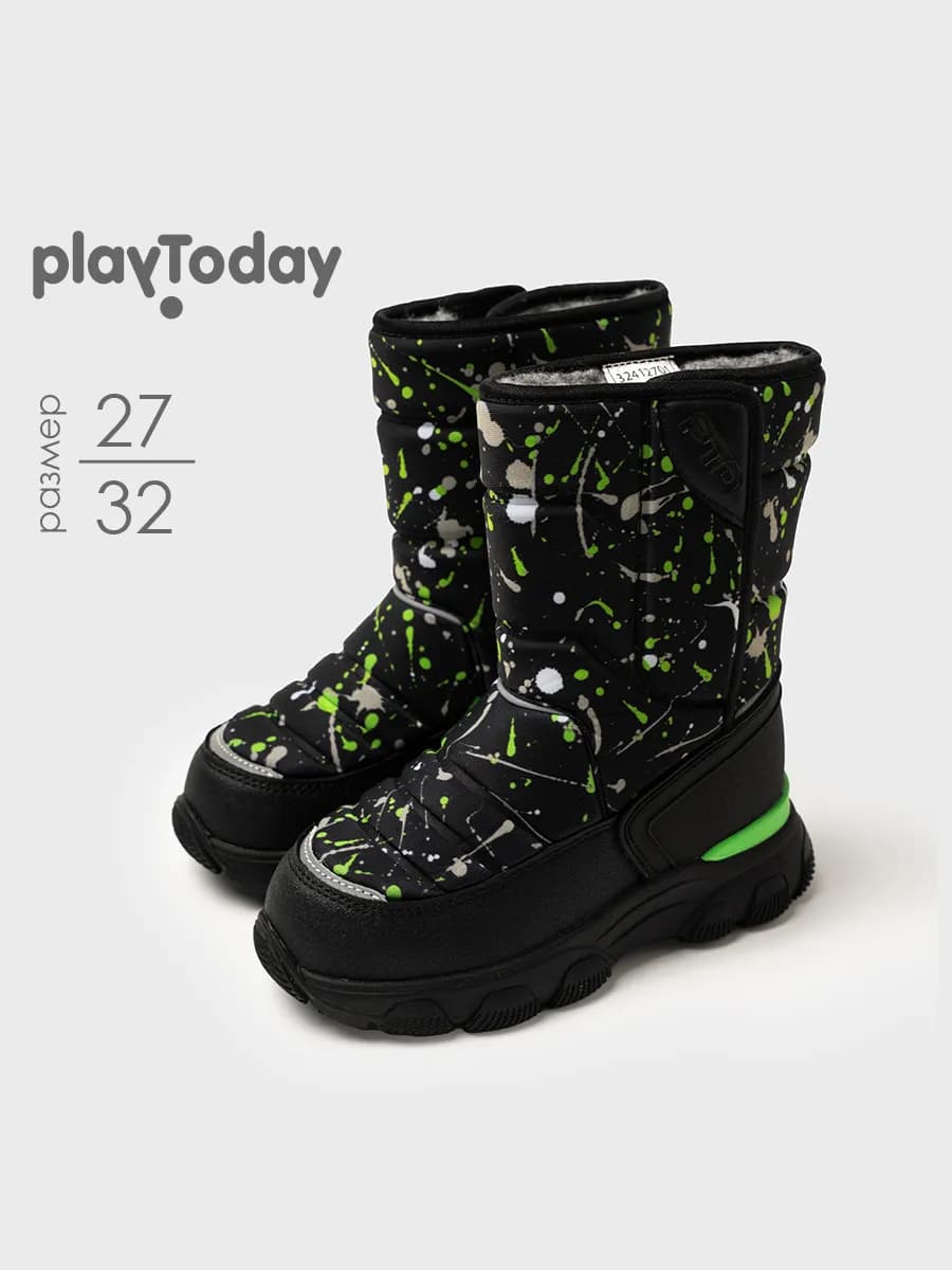 Сапоги зимние мембранные на липучках