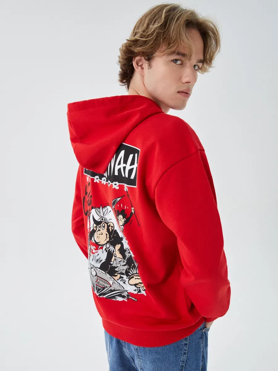 красный Толстовки - для мужчин