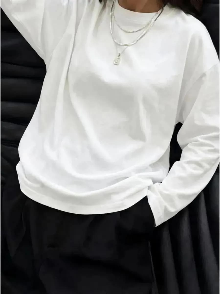 Лонгслив базовый хлопок