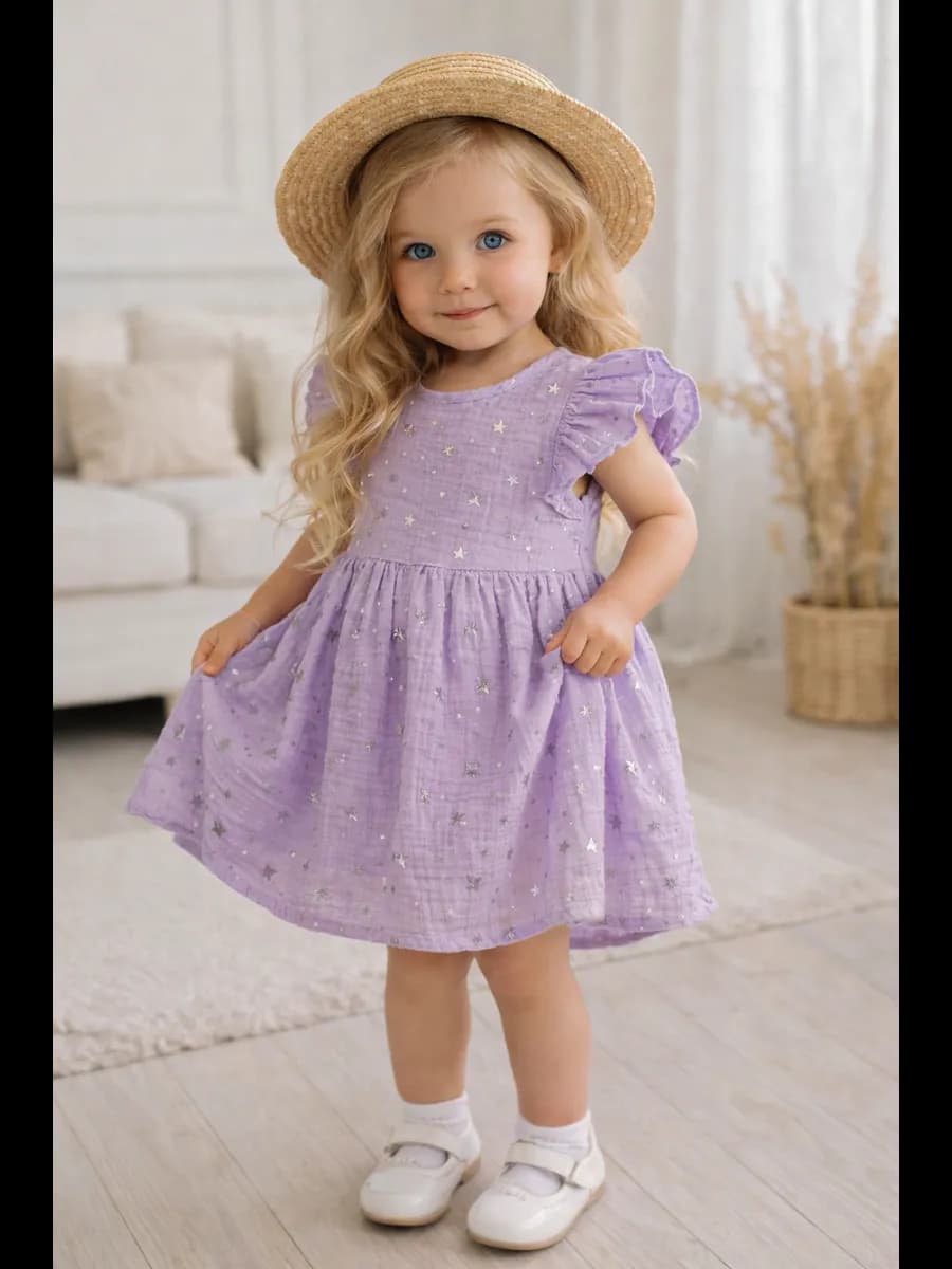 Муслиновое платье для девочек и малышей