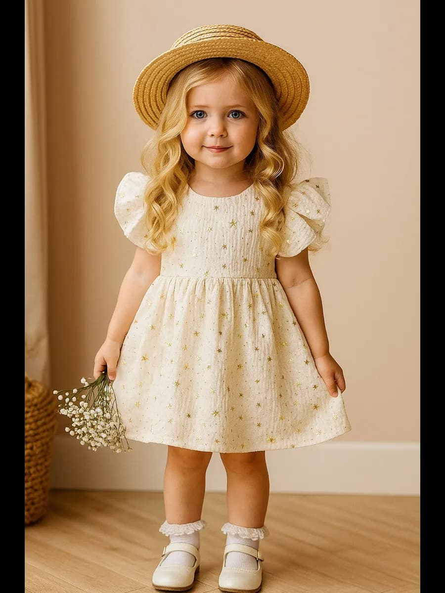 Платье из муслина для малышей