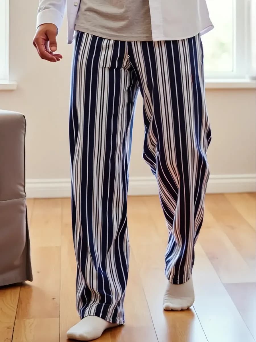 Брюки домашние в полоску