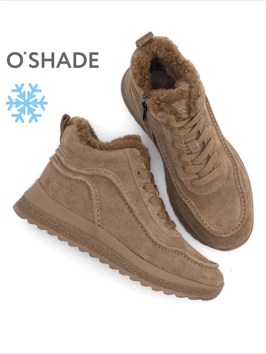 Ботинки женские зимние замшевые