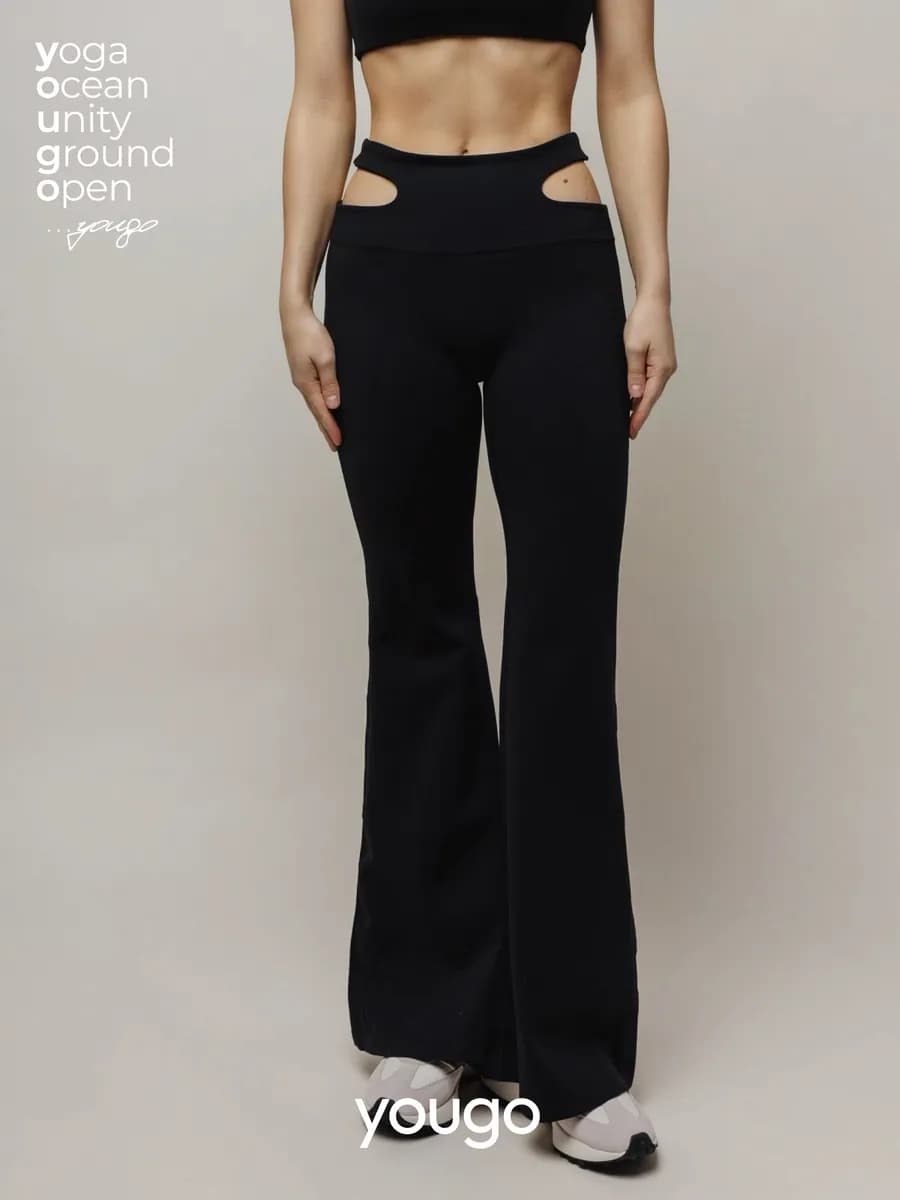 Леггинсы клеш лосины спортивные - фото 1