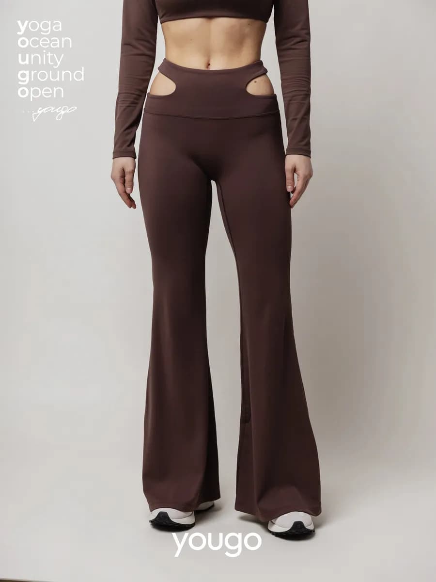 Леггинсы клеш лосины спортивные брюки