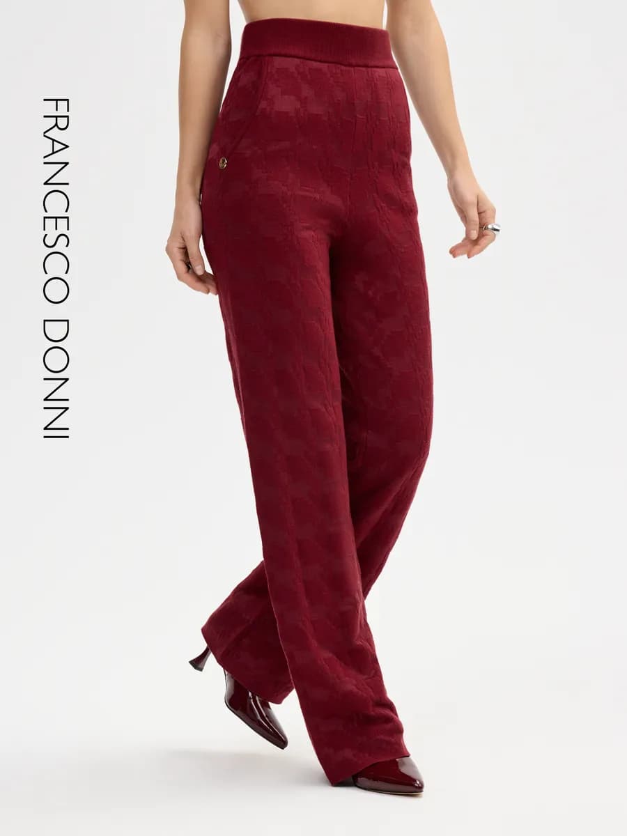 Брюки повседневные трикотажные на поясе резинке