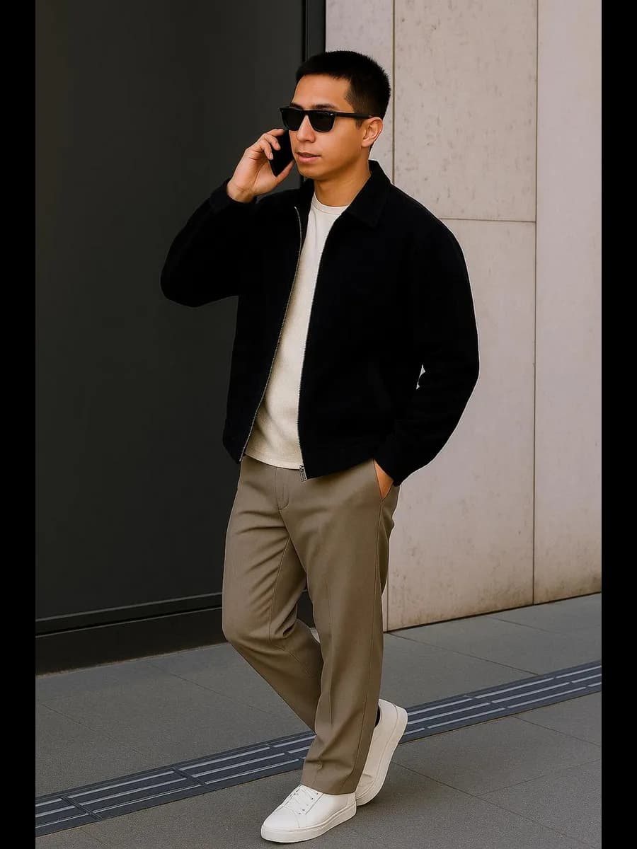 Весенняя куртка бомбер вельветовая