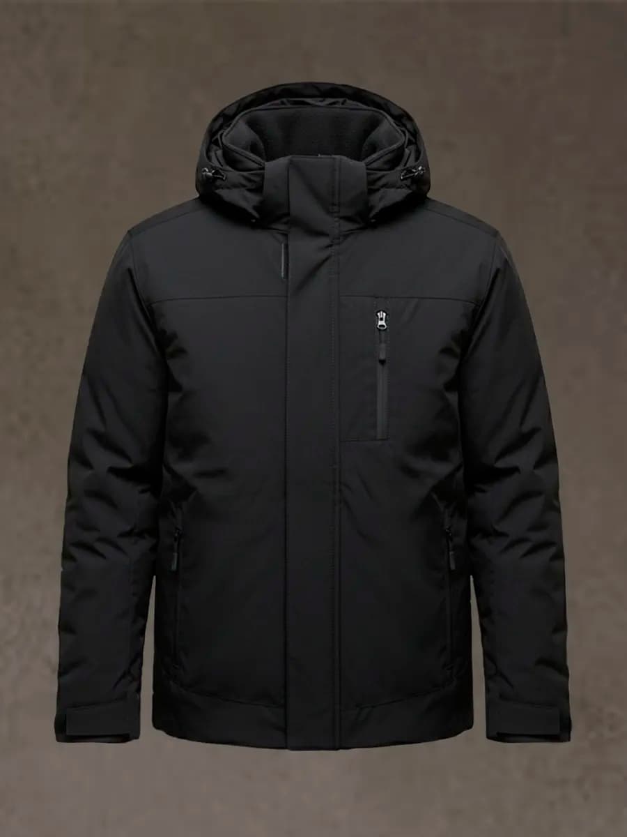 Куртка утепленная ветровка с капюшоном