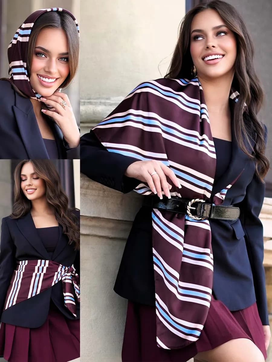 Шелковый платок на голову и пояс