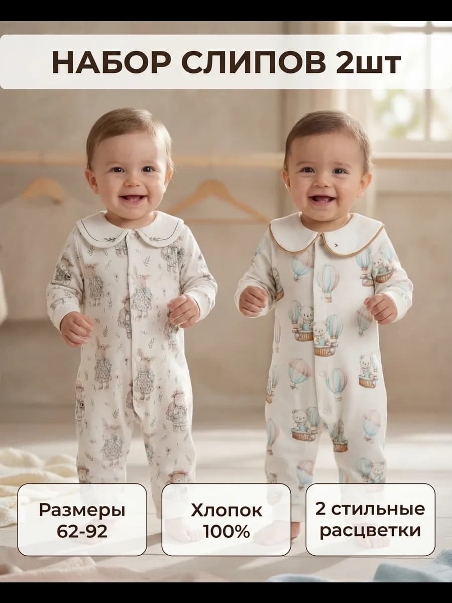 Слипы набор с воротником