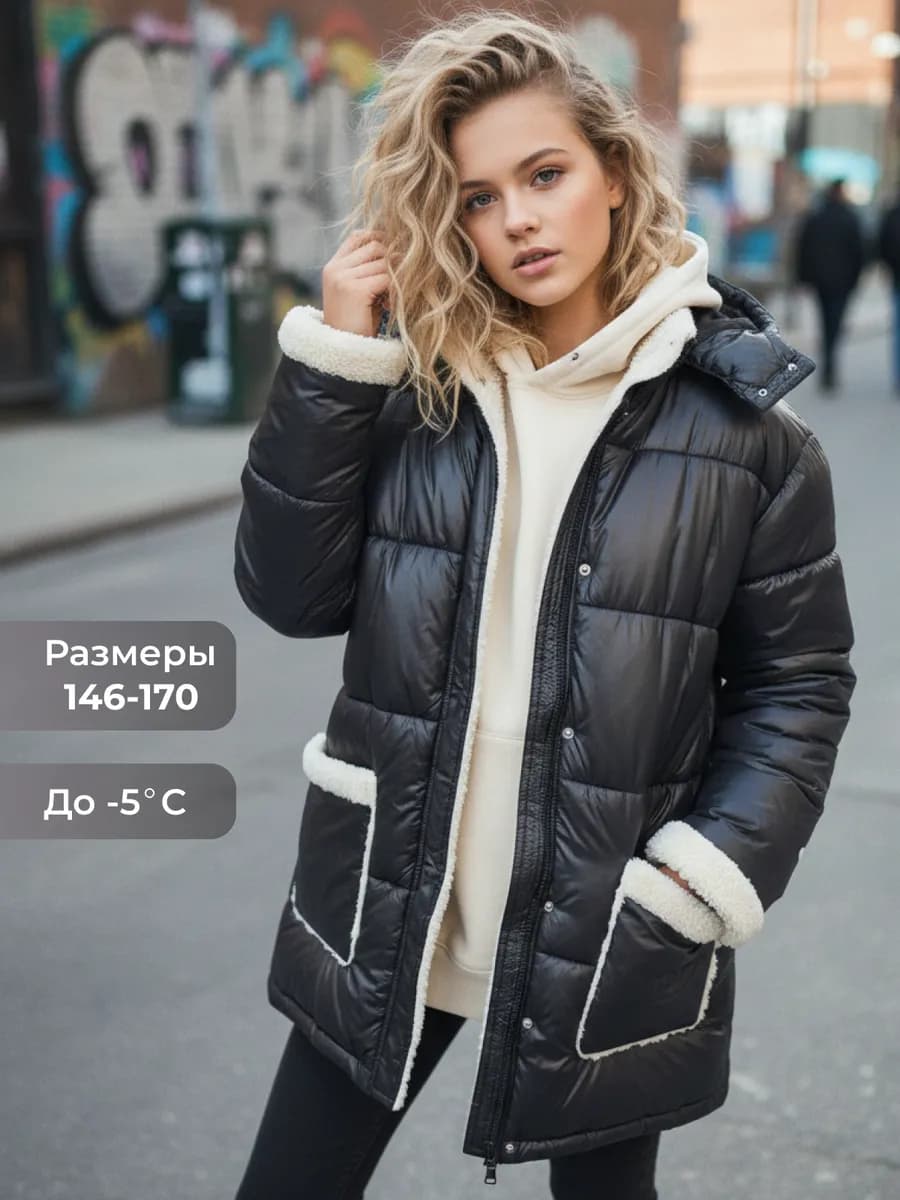 Куртка демисезонная подростковая с капюшоном