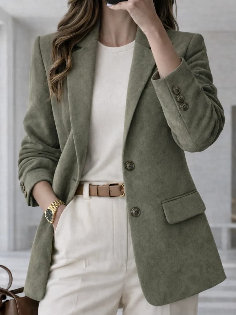 Пиджак замшевый