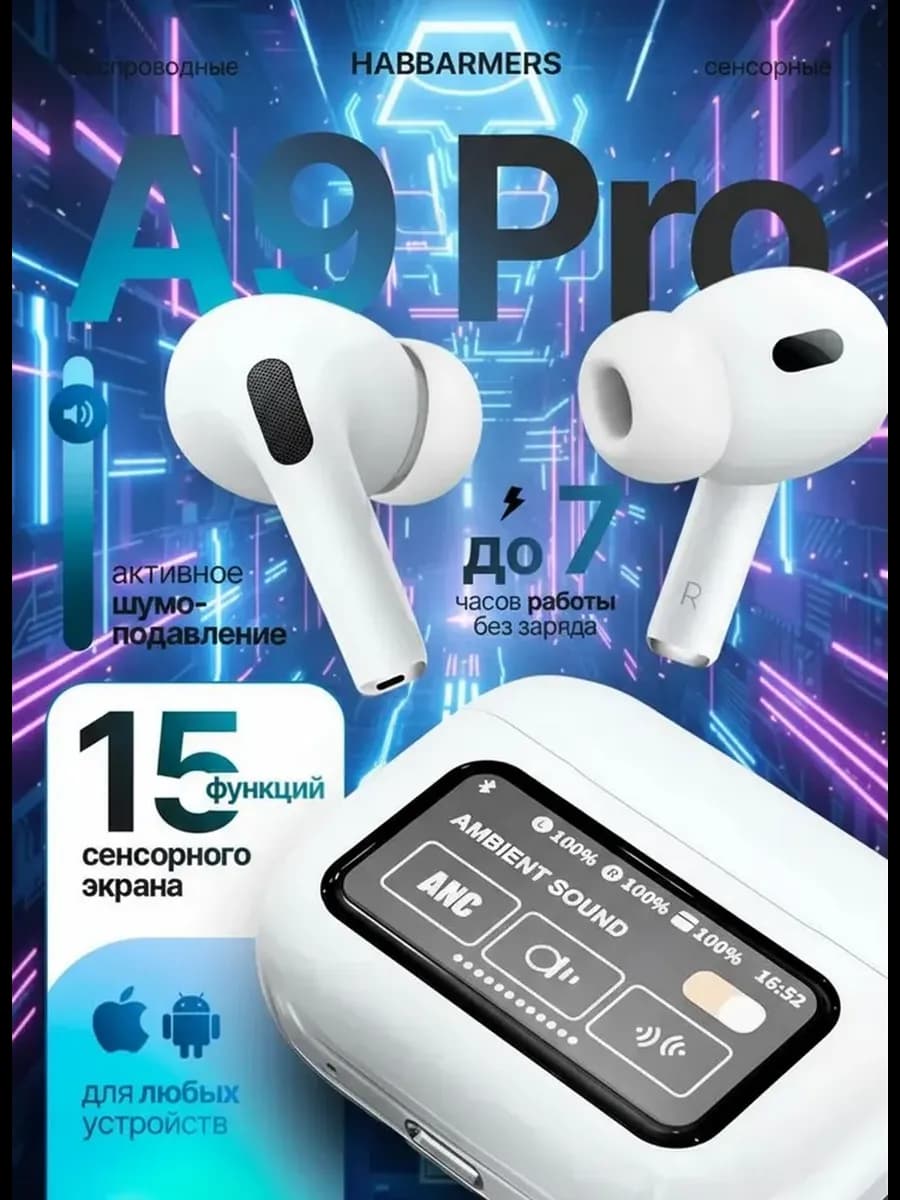 Наушники беспроводные Pods Pro 2 с экраном