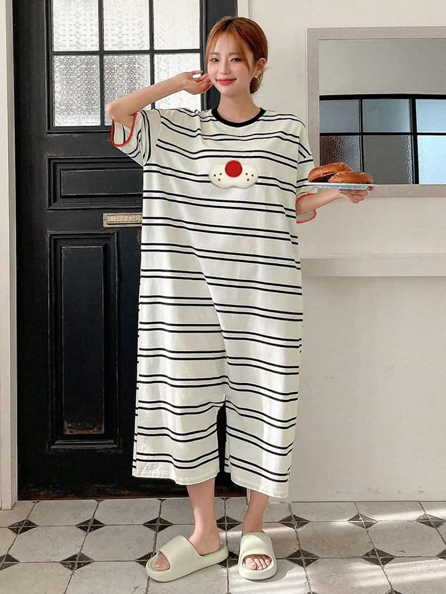 Комбинезон пижама в полоску