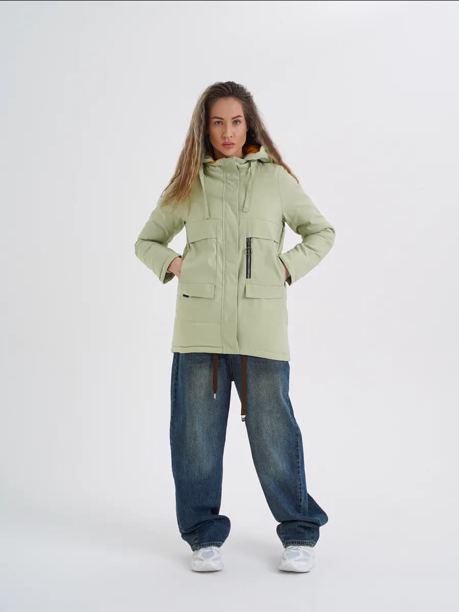 Куртка женская осень демисезонная с капюшоном