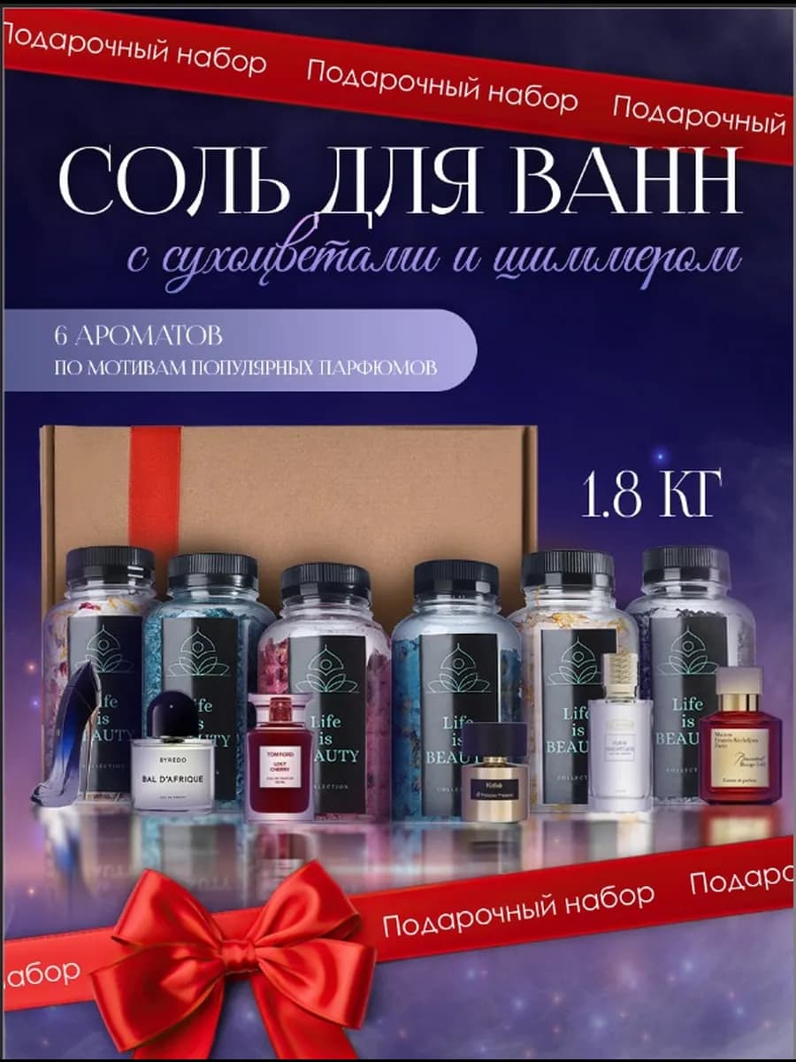 Подарочный набор соли для ванн