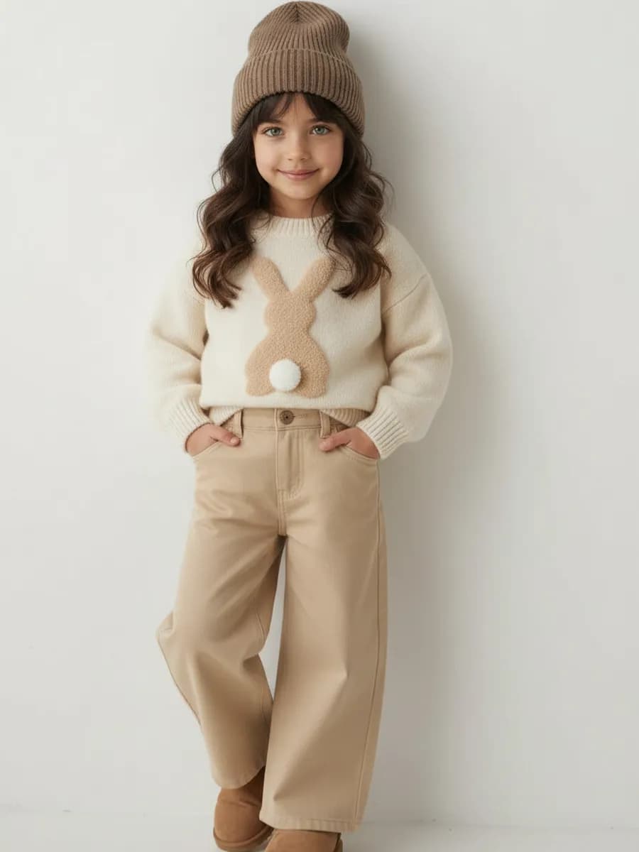 Костюм нарядный свитер и брюки для малышки
