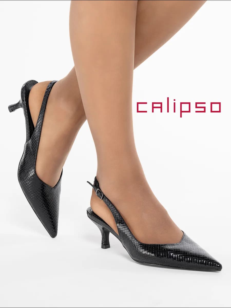 Туфли женские на каблуке черные - фото 1