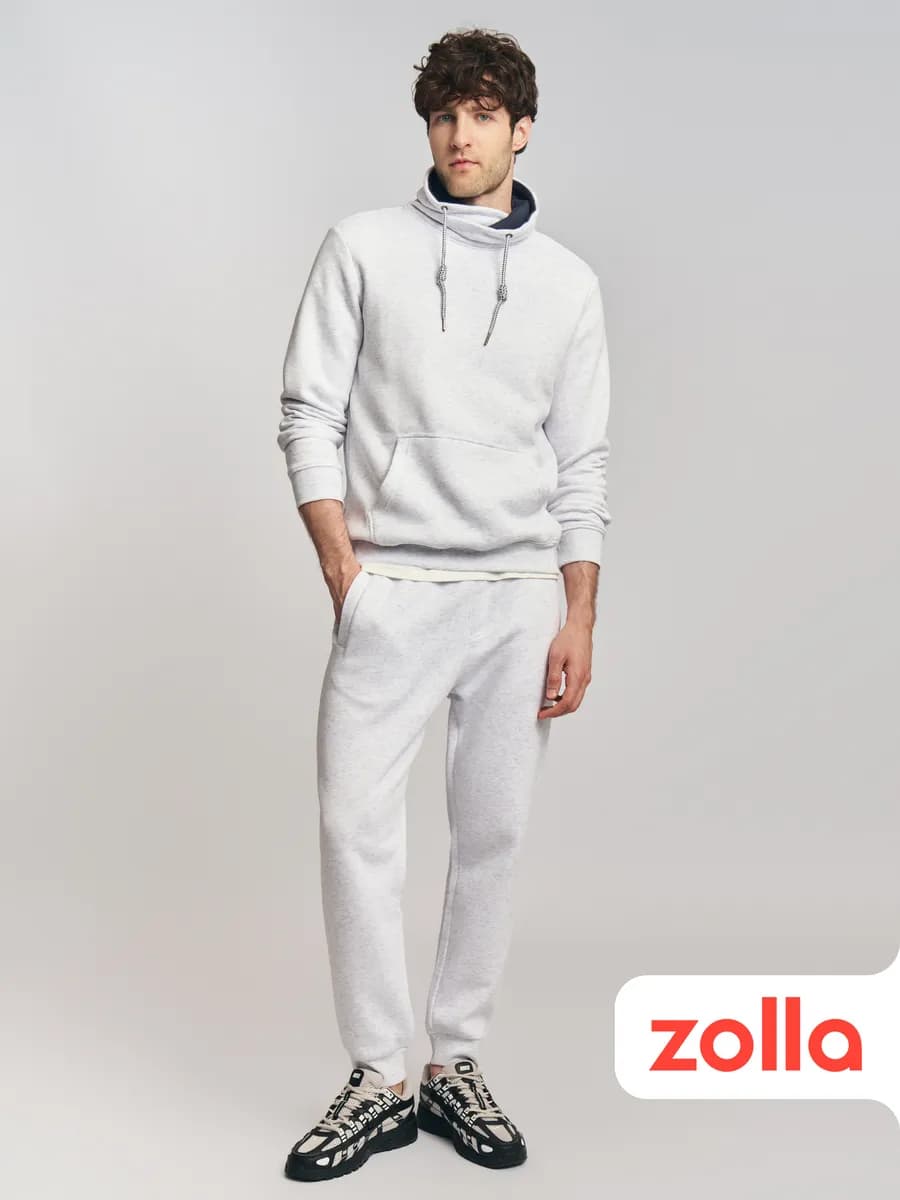 Мужские тёплые брюки-джоггеры с начёсом