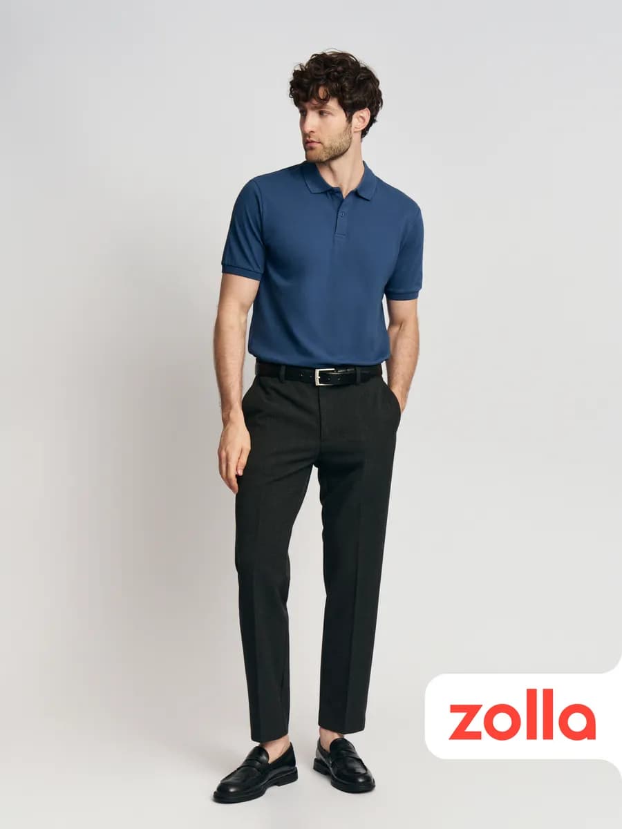 Мужская футболка поло из хлопка