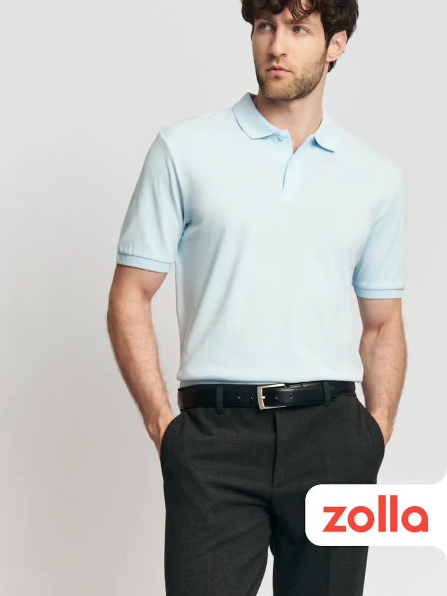 Мужская футболка поло из хлопка