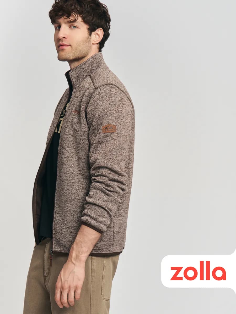 Мужская тёплая толстовка с горлом