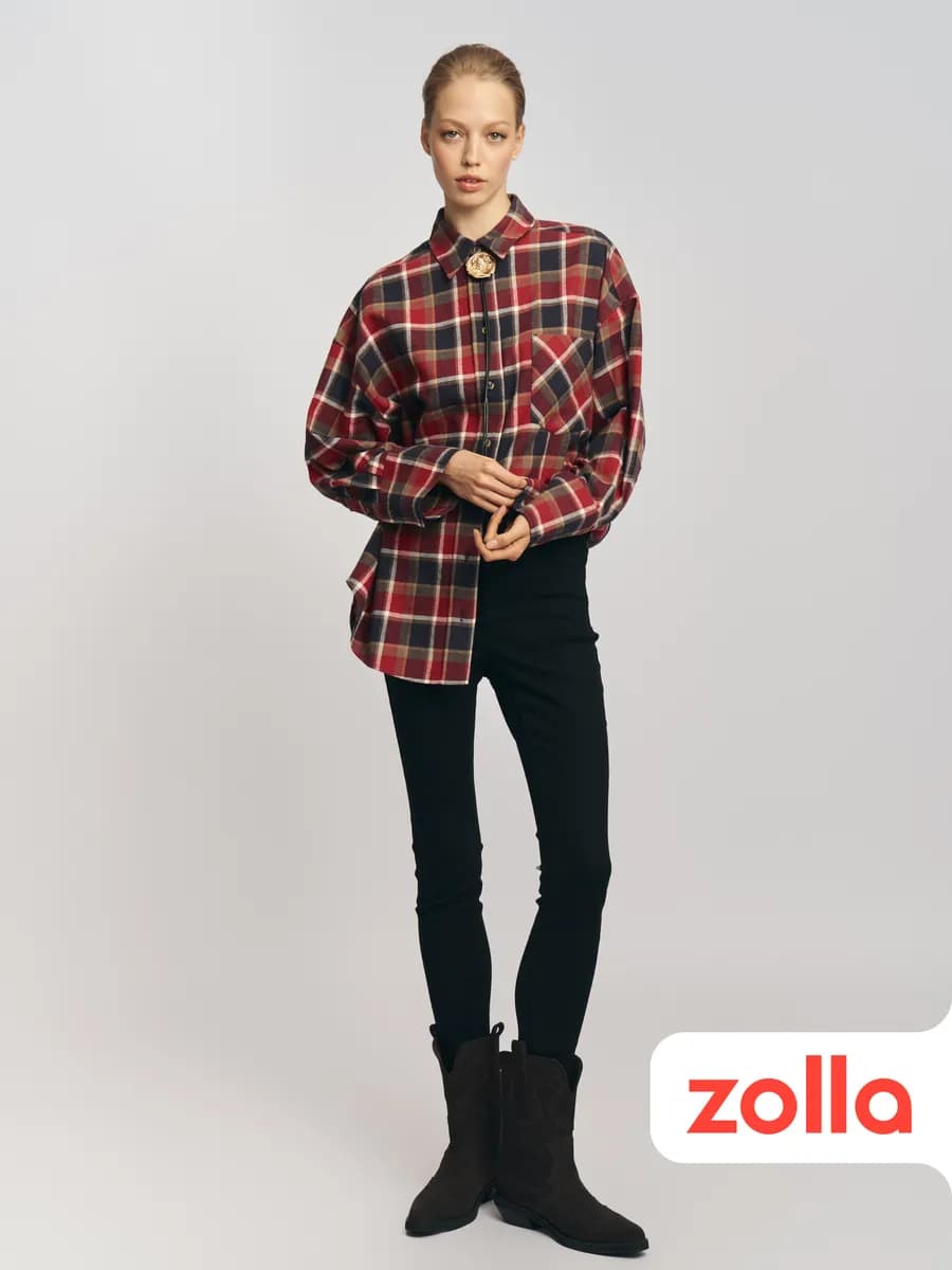 Чёрные женские джинсы скинни Push-up