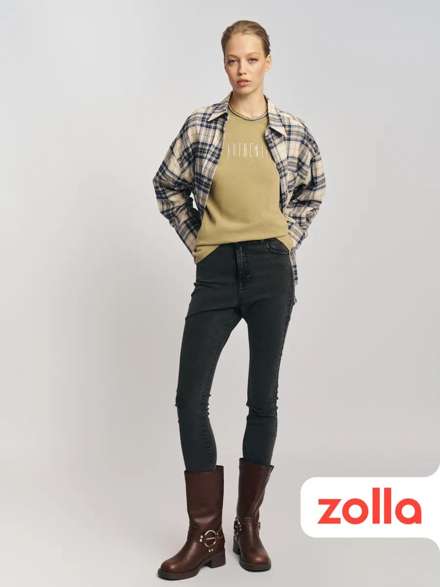 Женские джинсы Skinny высокой посадки