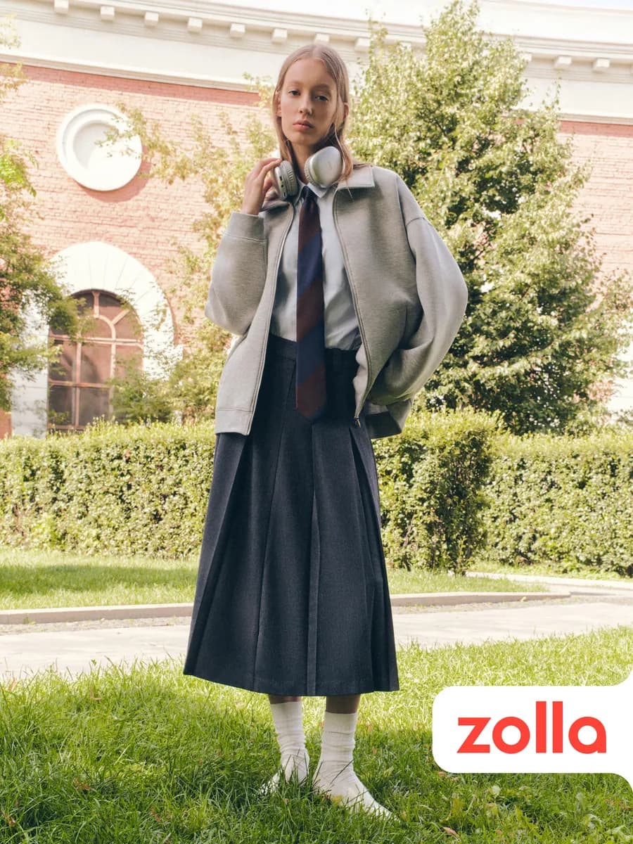 Женская юбка миди в складку