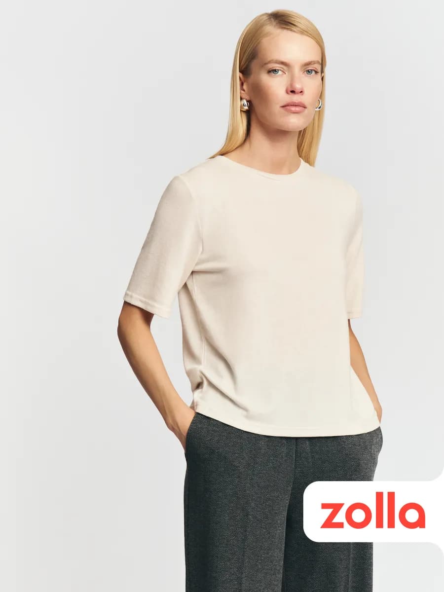 Женский джемпер с коротким рукавом