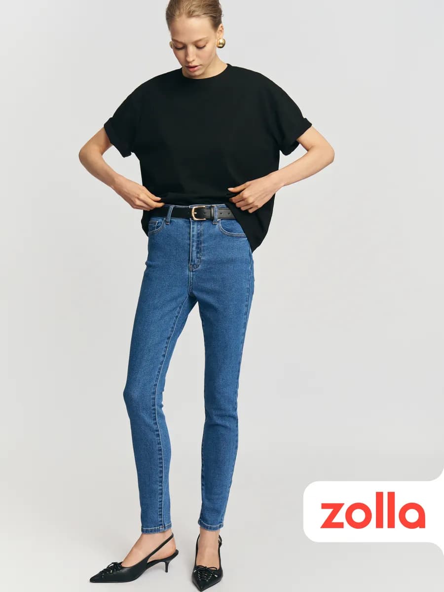 Женские джинсы Skinny высокой посадки