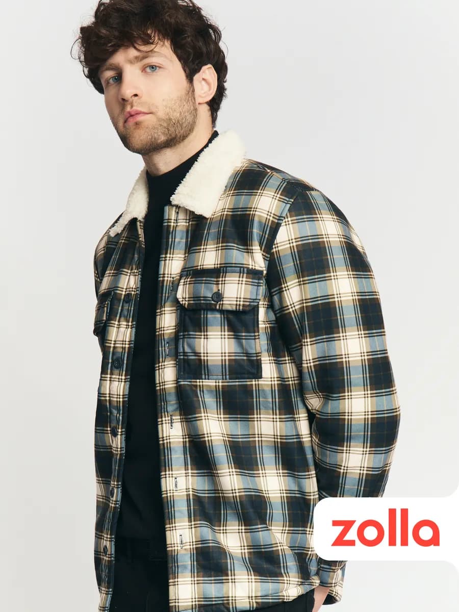 Утеплённая мужская куртка-рубашка