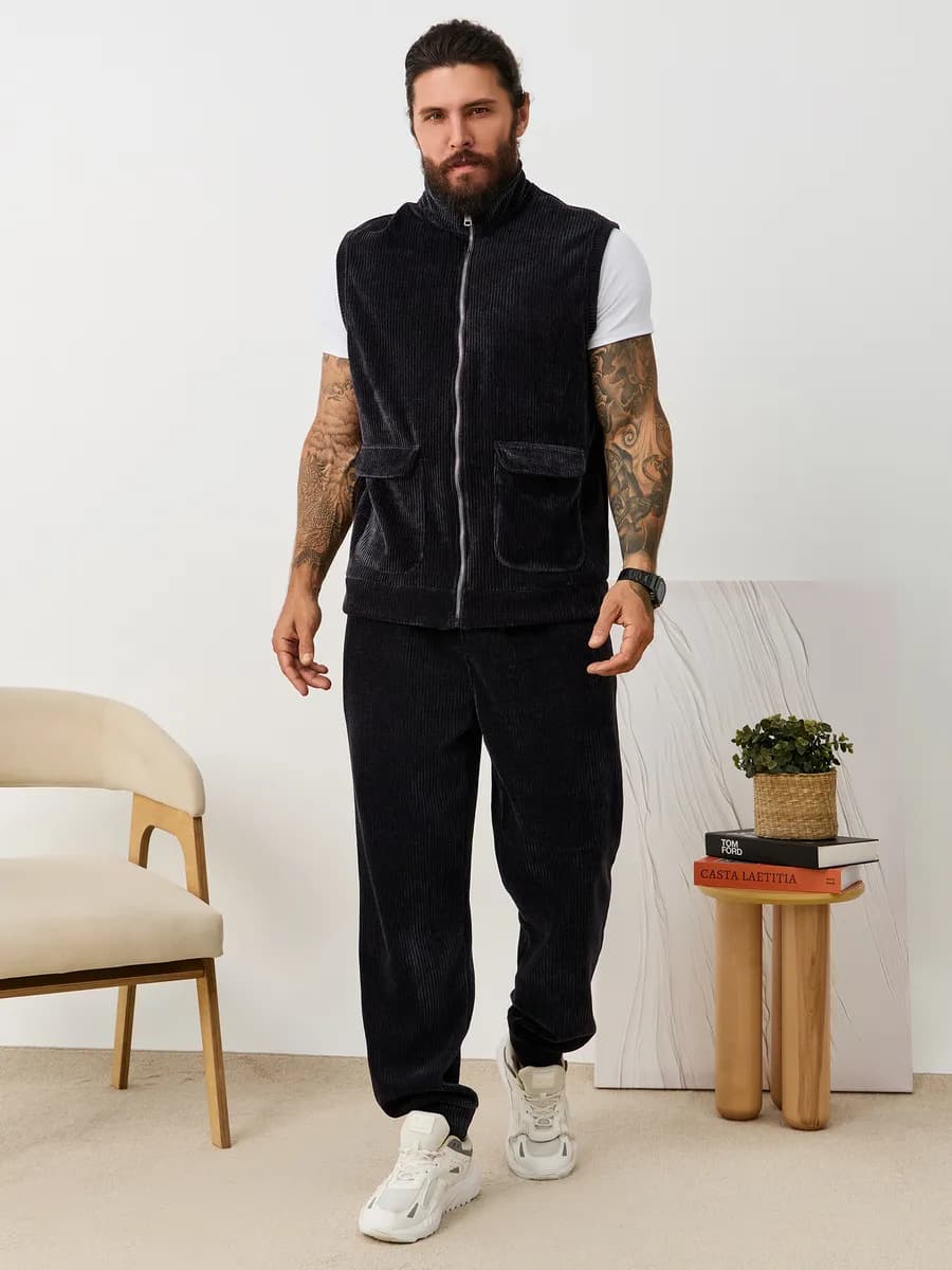 Спортивный костюм вельветовый тройка