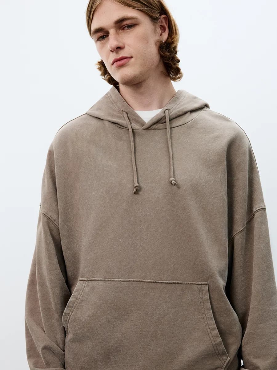 Худи из футера с капюшоном