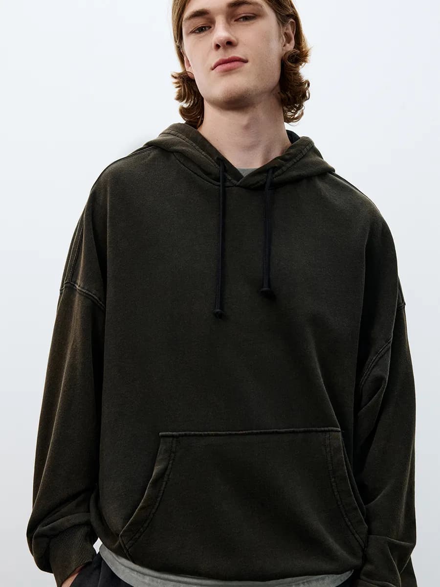 Худи из футера с капюшоном