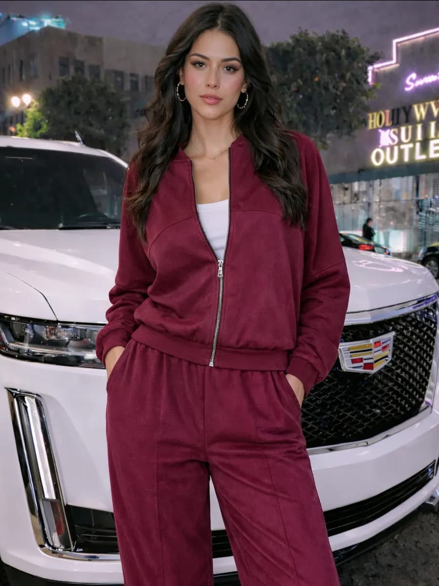 Спортивный костюм замшевый