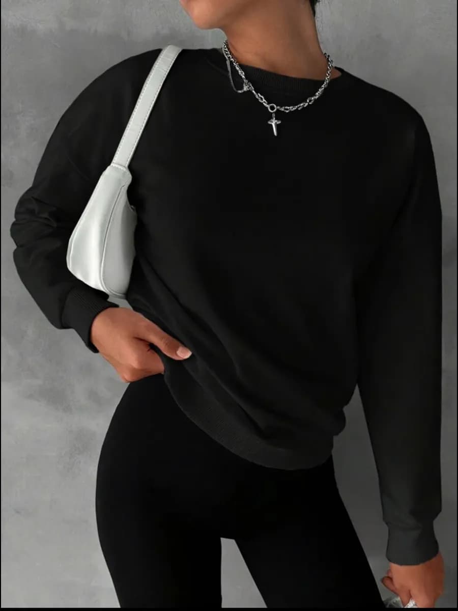 Свитшот оверсайз без начеса