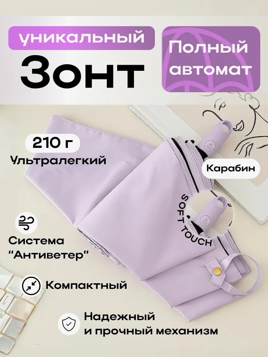 Зонт полный автомат ультралегкий