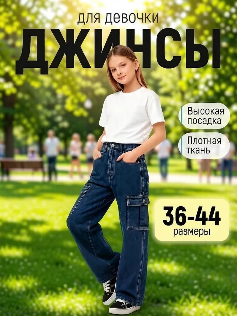 Джинсы подростковые