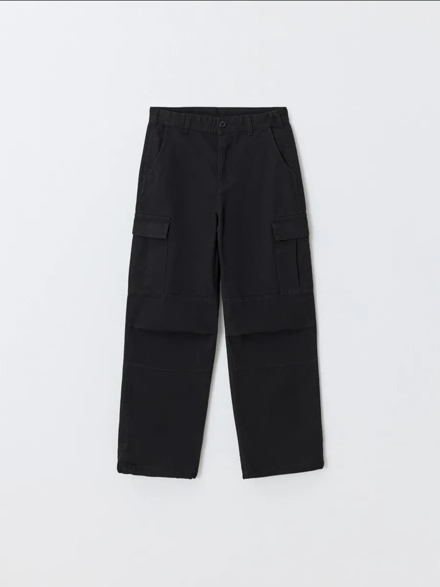 Брюки карго из хлопкового твила