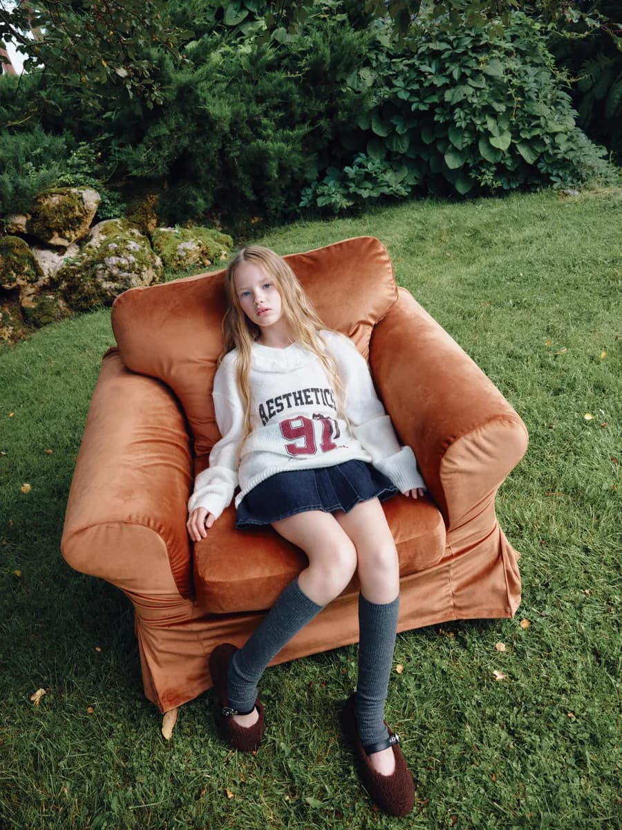 Вязаный джемпер оверсайз в стиле преппи из шерсти и мохера