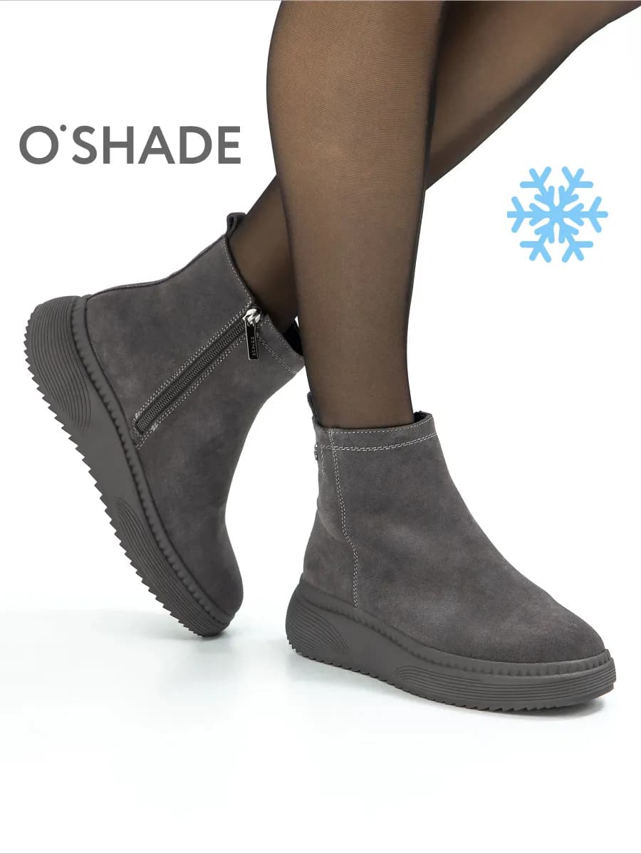 O'SHADE Ботинки женские зимние замшевые