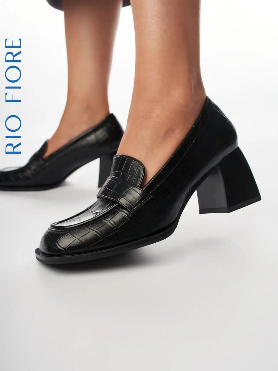 Туфли на устойчивом каблуке - фото 1